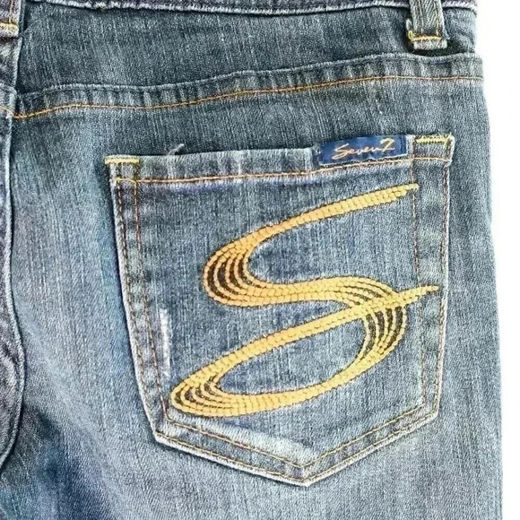 Seven Jeans Size 27 Classic Flare low rise - Picture 9 of 16